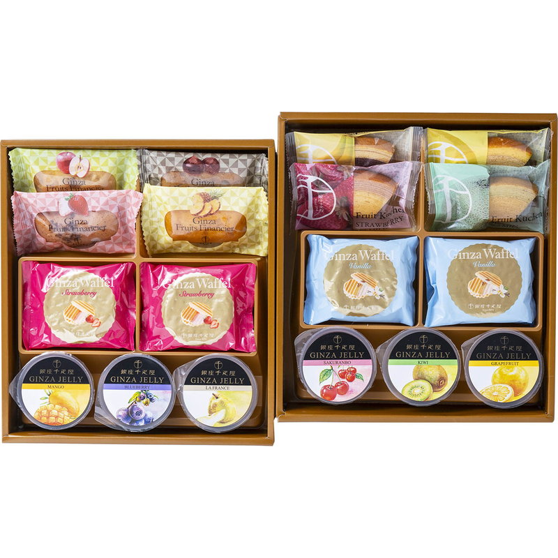 銀座千疋屋 銀座バラエティセット 焼菓子 ゼリー 詰め合わせ新品未開封 銀座千疋屋 焼き菓子 ゼリー 銀座バラエティセット ギフト 詰め合わせ
