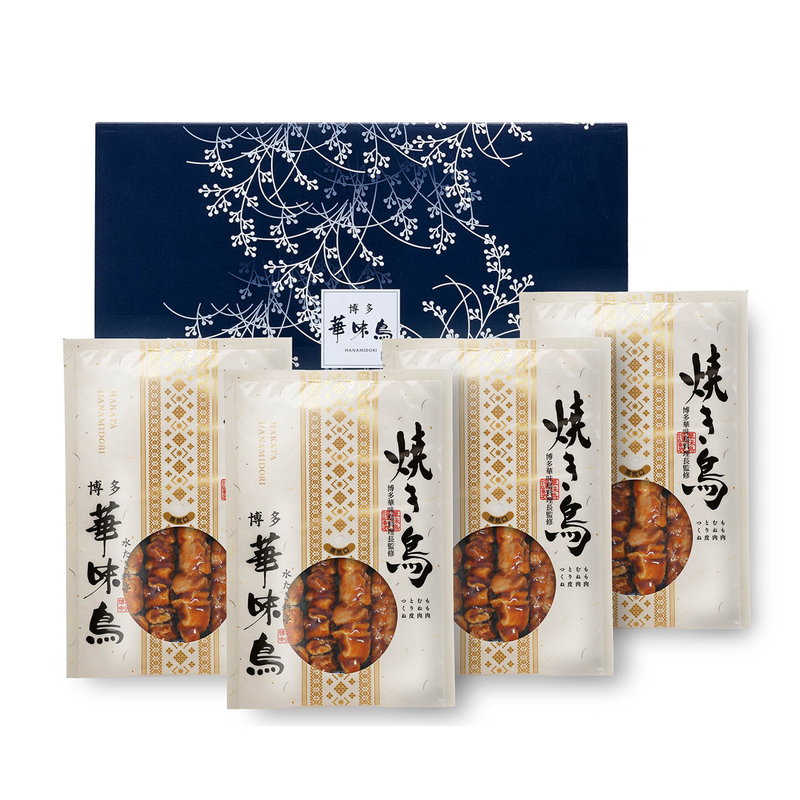 博多華味鳥 焼き鳥 4種セット 4袋 詰め合わせ ギフト : カナエミナ