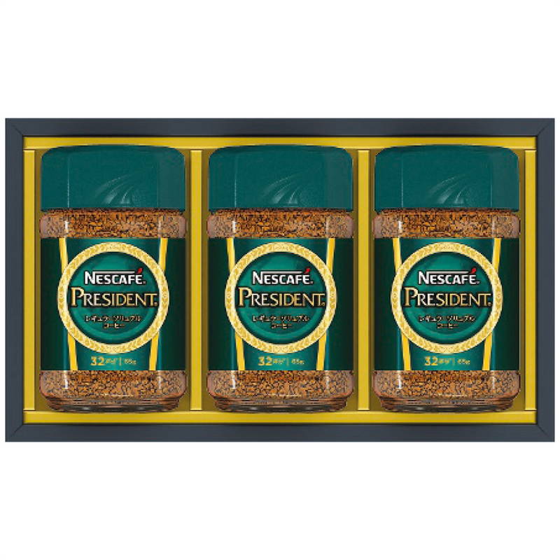 Yahoo! Yahoo!ショッピング(ヤフー ショッピング)ネスカフェ プレジデントレギュラーソリュブルコーヒーギフトセット N30-PSA