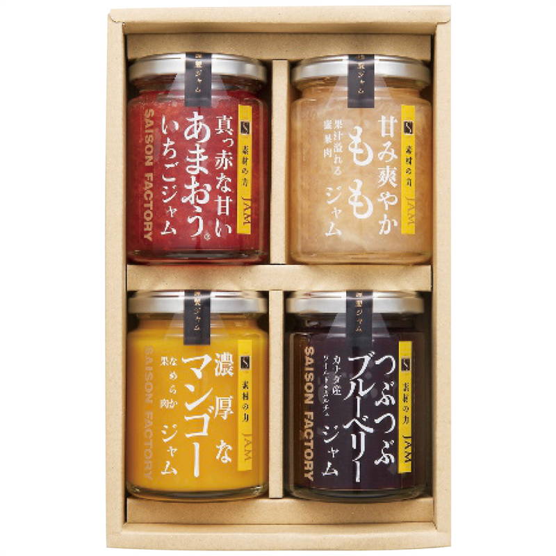 Yahoo! Yahoo!ショッピング(ヤフー ショッピング)セゾンファクトリー 謹製ジャム4個詰合せ SJK-30NI