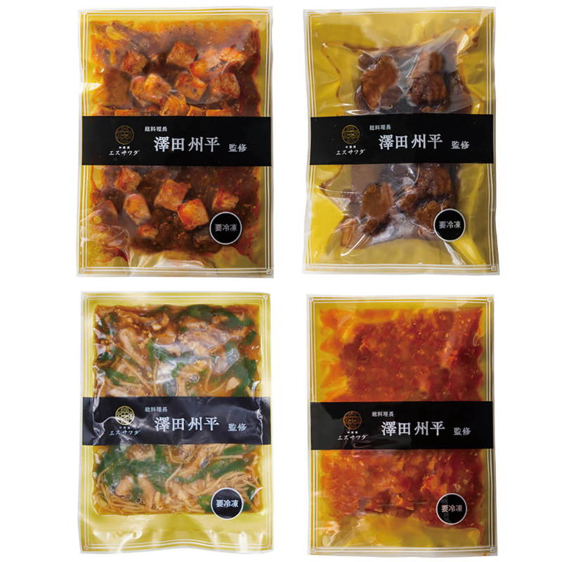Yahoo! Yahoo!ショッピング(ヤフー ショッピング)エスサワダ 総料理長・澤田州平監修 本格中華コレクション 4食 ギフト プレゼント お中元 お歳暮 内祝い