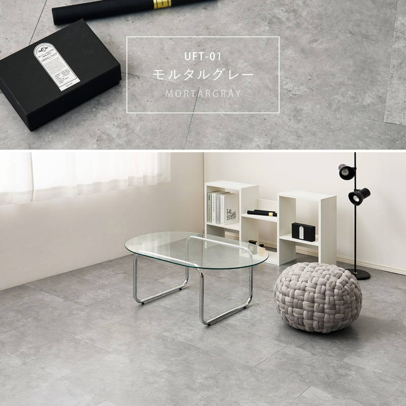 フロアタイル 30x60cm 36枚入 約3畳 置くだけ簡単 貼ってはがせる 超薄型 吸着フロアタイル 石目 ストーン調_11
