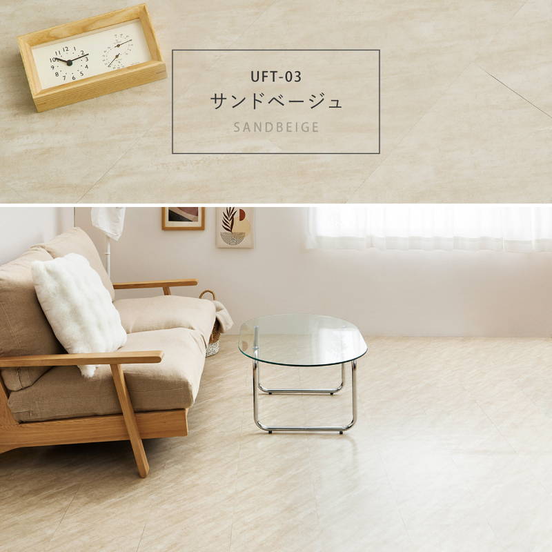 フロアタイル 30x60cm 36枚入 約3畳 置くだけ簡単 貼ってはがせる 超薄型 吸着フロアタイル 石目 ストーン調_13