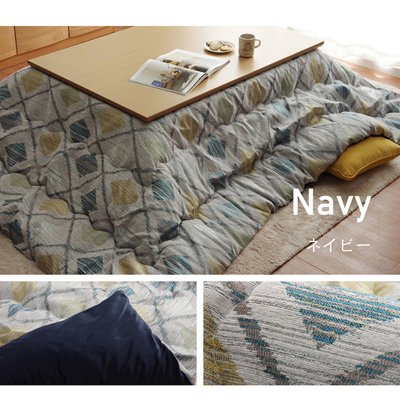 こたつ布団 掛けふとん 長方形 200×250cm 薄掛け ビンテージ調 シェニール織 国内綿入れ こたつ布団 掛けふとん 正方形 200×200cm 薄掛け ビンテージ調