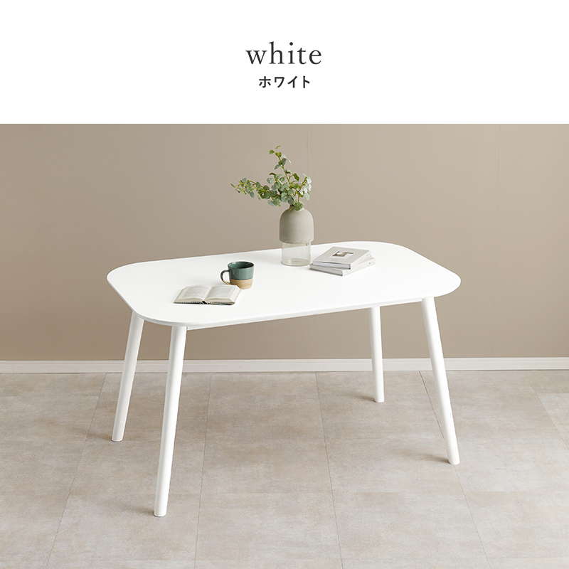 ダイニングテーブル カフェテーブル 長方形 120x75cm 木製 天然木 ラバーウッド 木目調 シンプル モノトーン_14
