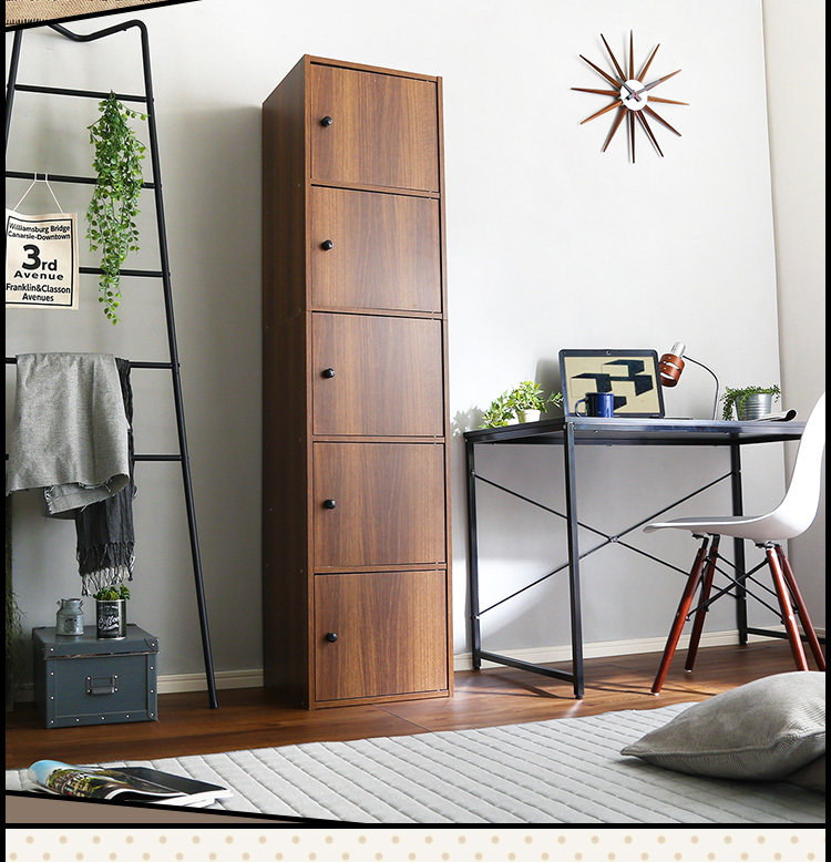 カラーボックス 収納ボックス 扉付き 5段 おしゃれ 収納棚 横置き 縦