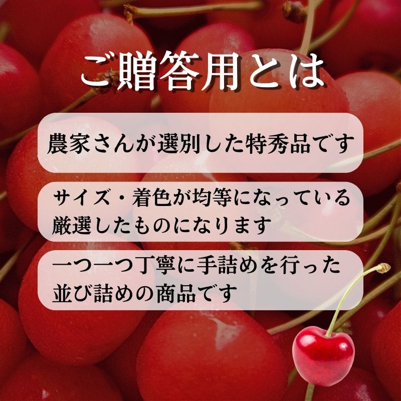 さくらんぼ 佐藤錦 山形県 東根産 1kg 特秀 Lサイズ 贈答用 並び詰め｜kanaemina｜04