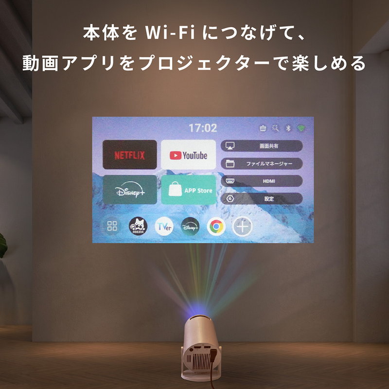 プロジェクター本体（解像度：HD （720p）（1280x720