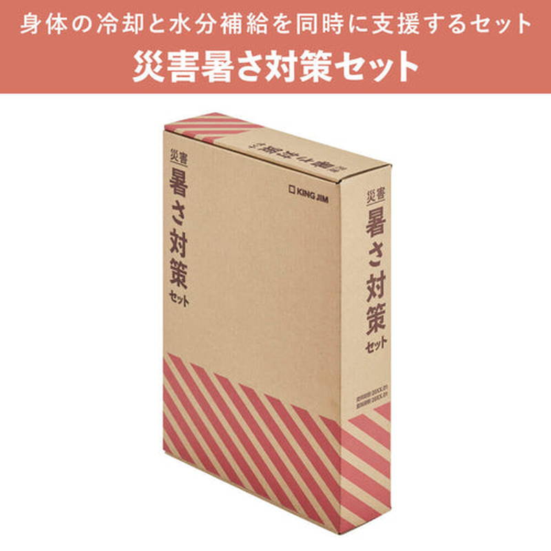KING JIM（キングジム） 災害暑さ対策セット 冷却パック 水 OS-1