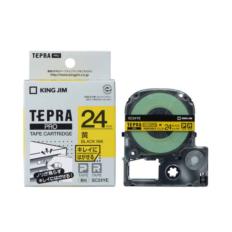 �e�v�� �e�[�v�J�[�g���b�W ���� �L���O�W�� TEPRA PRO �v�� �L���C�ɂ͂����郉�x�� SC24YE ��24mm ��x������