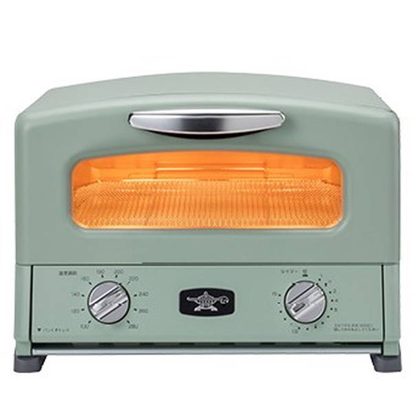 オーブントースター 4枚焼き アラジン グラファイト グリル&トースター グリーン ホワイト｜kanaemina｜02