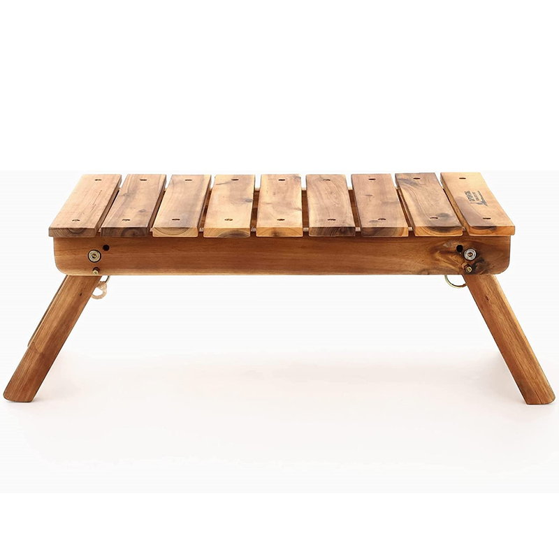 折りたたみテーブル アウトドア フォールディング パークテーブル 44×30cm 天然木 木製｜kanaemina｜03