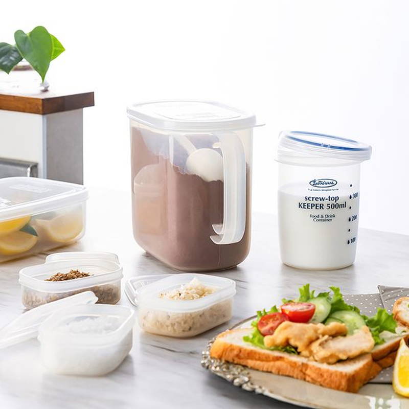 食品保存容器 プラ容器 抗菌 蓋付き 4800ml タウ・ナチュラル パン
