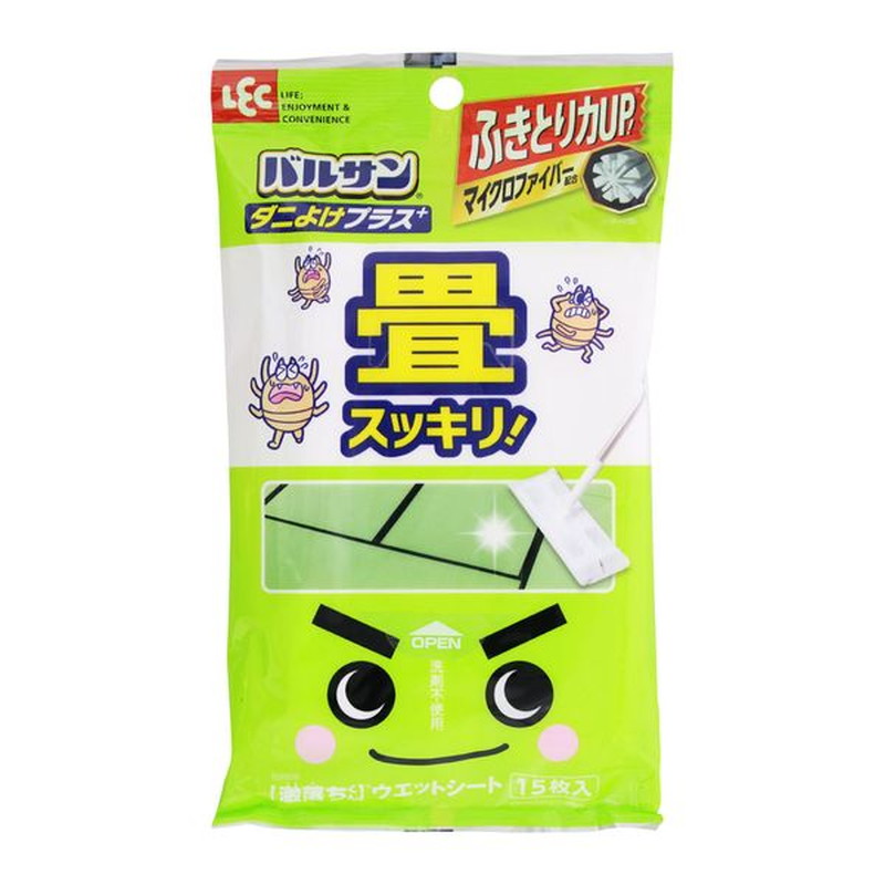 LEC（レック） 畳のダニ対策 畳み用ウェットシート 激落ちくん