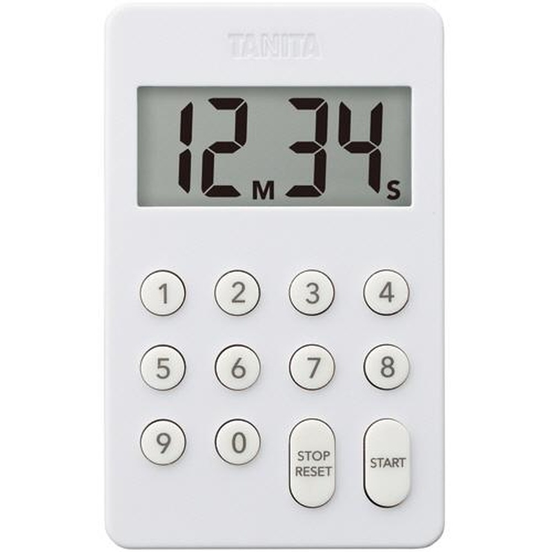 �^�C�}�[ �L�b�`���^�C�}�[ �^�j�^ TANITA �f�W�^���^�C�}�[100���v TD-415 �z���C�g 10�L�[ �X�g���b�v���t��