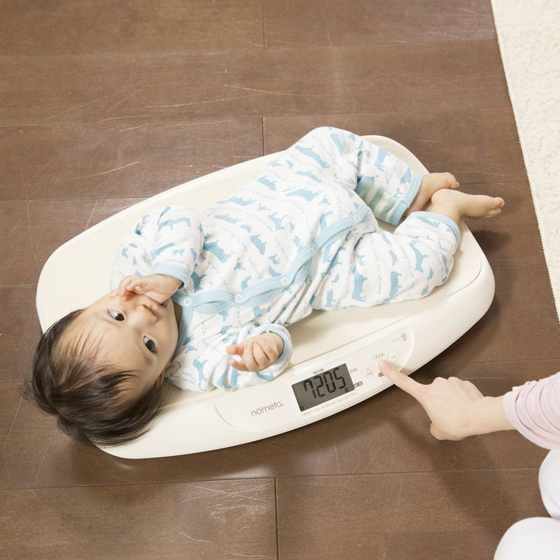 ベビー体重計❤タニタ スマホで授乳量と体重を記録できるベビースケール「nometa」を発売