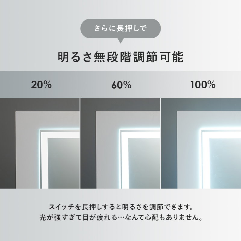 HAGiHARA（萩原） ドレッサー 鏡台 伸縮式コスメワゴン ワイド 鏡付き