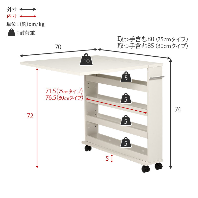 ダイニング拡張バタフライテーブル 調味料ラック 補助テーブル