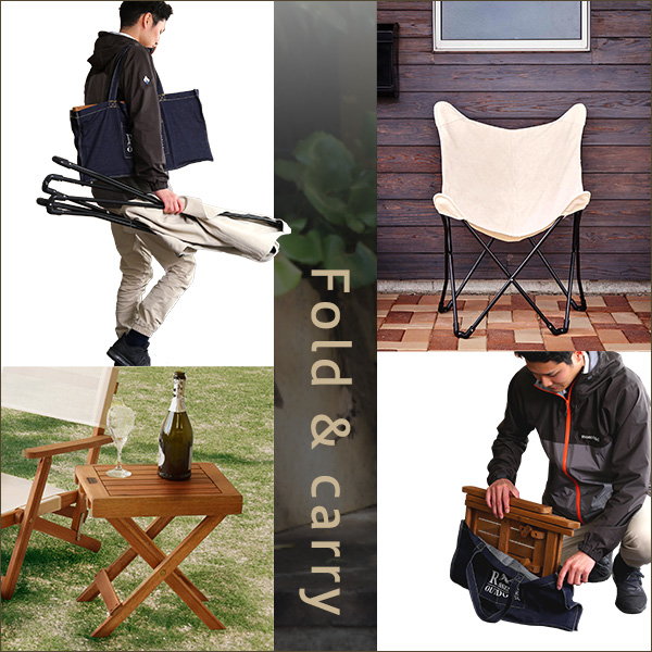 アウトドアテーブルチェアセット 2人用 フォールディングテーブル