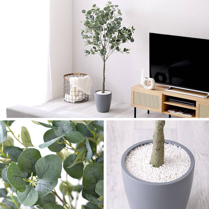 人工観葉植物 フェイクグリーン ユーカリ Mサイズ 150cm おしゃれ