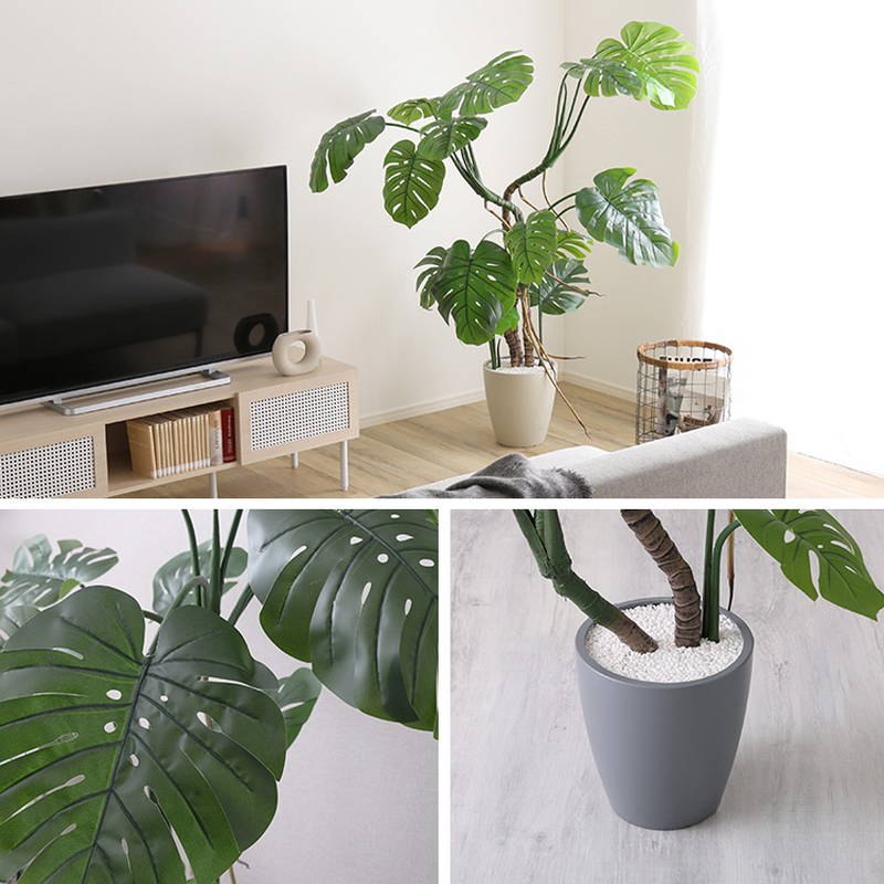 人工観葉植物 フェイクグリーン モンステラ Lサイズ 180cm おしゃれ
