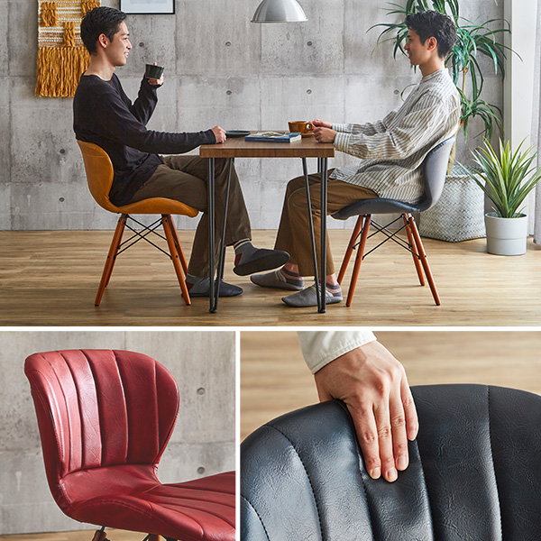 ダイニングテーブルセット 幅75cm 2人用 おしゃれ ヴィンテージ レザー ダイニングテーブルセット 幅75cm 2人用 おしゃれ ヴィンテージ レザー