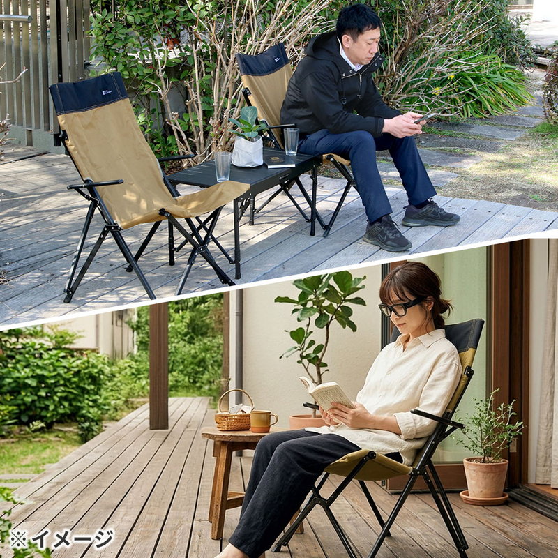 折りたたみ椅子 ハイバック アウトドアチェア 1脚 単品 椅子 イス タフ