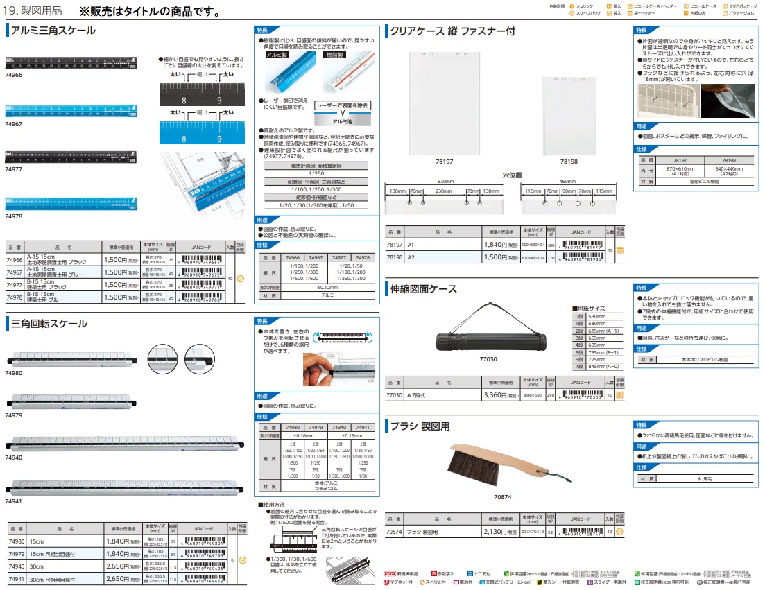 専用　2台目 シンワ 74979 三角回転スケール 15cm 尺相当目盛付 本体サイズ185x