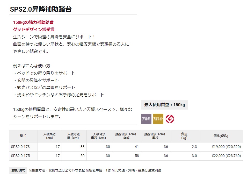 Hasegawa 踏台 昇降補助踏台 SPS2.0-175 長谷川工業 4Zmr4jFpGR, 道具、工具 - www.plastomer.co.th