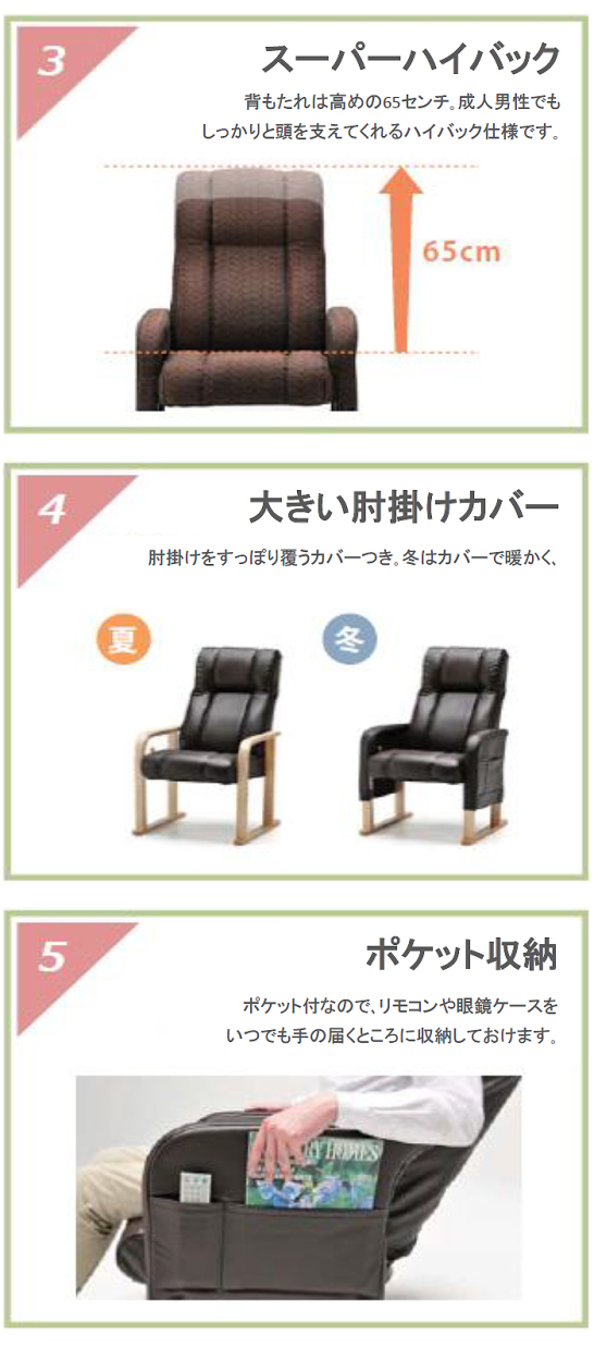 木製高座椅子 Azuki 座椅子 アズキ あずき 高座椅子 リクライニング