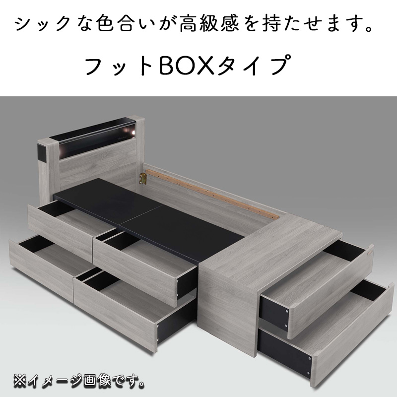 Granz ベットフレーム ベット 引出し 6杯 ソフトクローズ 木製