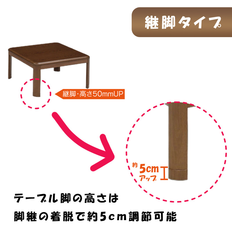 こたつ ヒーター コタツ テーブル こたつ本体 80×80 炬燵 家具調こたつ