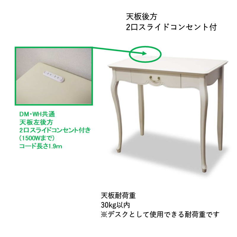 東海家具工業 コンソールテーブル 収納 引出し 幅80 木製 木目調 上品