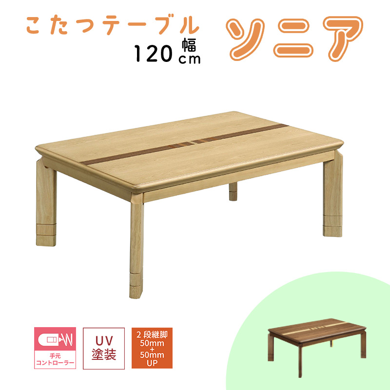 こたつ ヒーター コタツ テーブル こたつ本体 120×80 長方形 炬燵 暖房