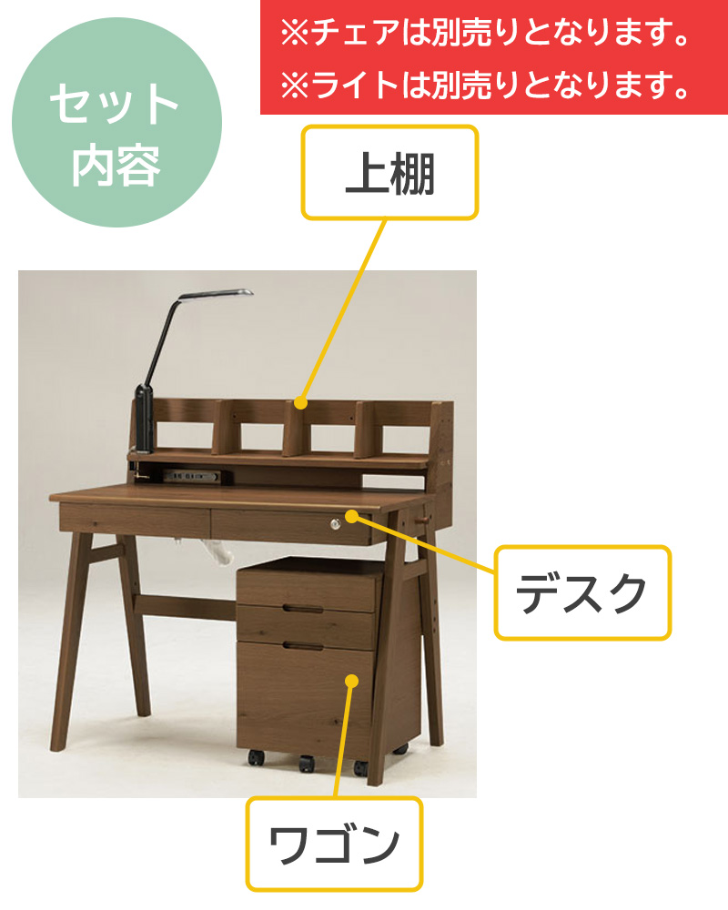 サンノット デスク+Mワゴン+上棚 ヒカリサンデスク 学習デスクセット 勉強机 3点セット 木製 在宅 オンライン学習 リモートワーク  タブレットスタンド : sunknot-m : 家具のカナケン Yahoo!店 - 通販 - Yahoo!ショッピング