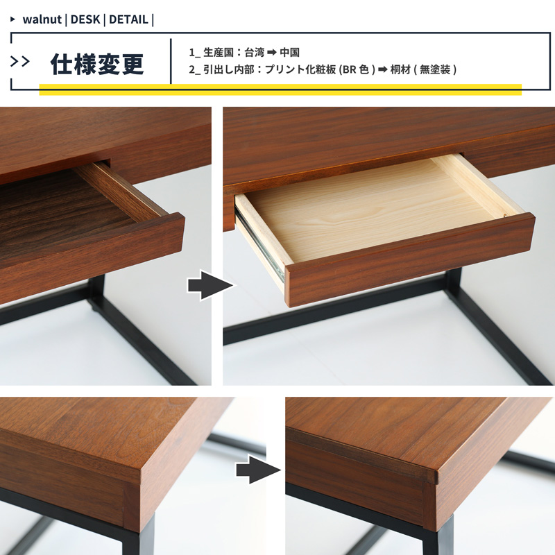 ICHIBA 木製デスク 引き出し付き ナチュラル 美品 ICHIBA（市場） デスク 横幅120cm スチール 引出し付き 収納 SOHO