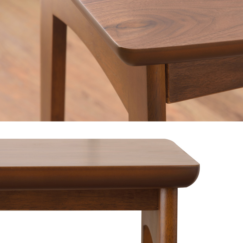 トムテ デスク おしゃれ 天然木 TAC-243WAL 木製 シンプル ナチュラル