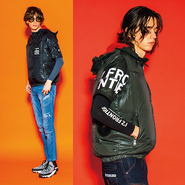最後の１点限　未使用品　レア　空調服　アイズフロンティア　10045　半袖　LL I`Z FRONTIER - 空調服 10046 アイズフロンティアの通販 by