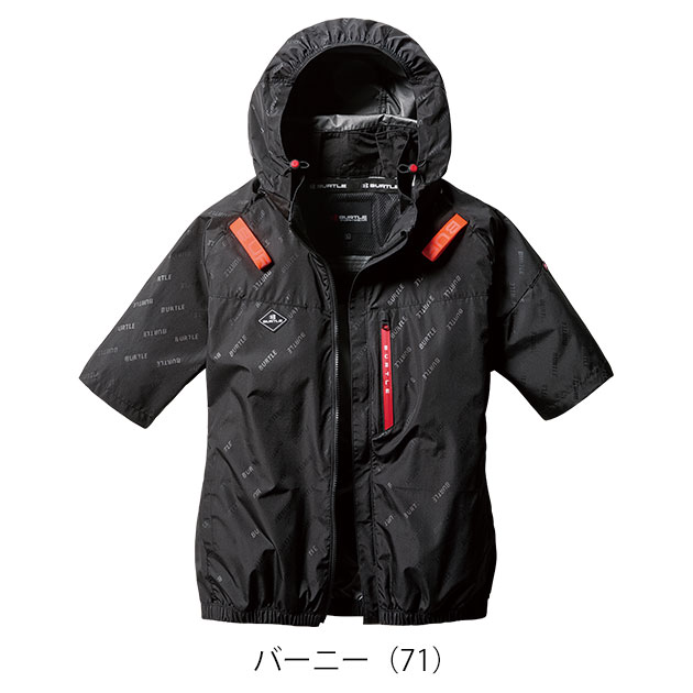 (X) 4つ穴空調服 バートル AC2061 バーニー XL バートル AC2061 [春夏用]エアークラフト サイドファンAC長袖