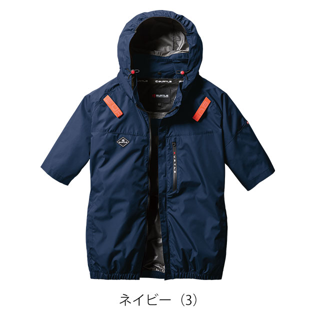 バートル エアークラフト AC2066 半袖ブルゾン XLサイズ 空調服セット バートル AC2026 [春夏用]エアークラフト サイドファンAC半袖