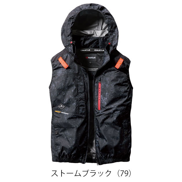 バートル エアークラフト UN002 ブラック XXL S〜XXL BURTLE バートル 空調作業服 作業着 エアークラフト