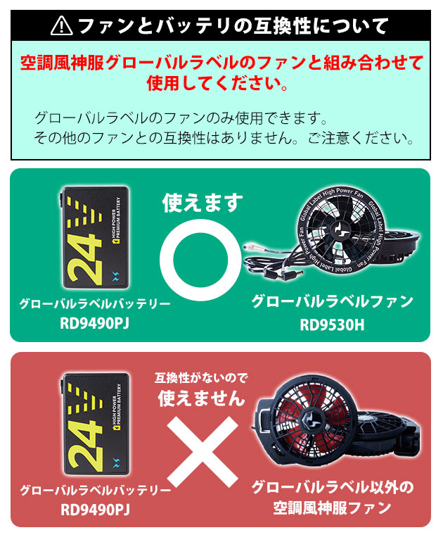 空調服　サンエス　空調風神24V高出力のフルセット グローバルラベル サンエス 空調作業服 作業着 空調風神服24VバッテリーセットGL-1 2025