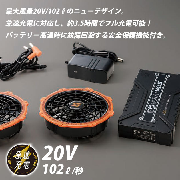 シンメン 空調作業服 20V バッテリー ファン フルセット 2025年モデル