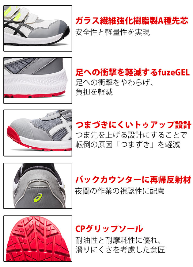 asics アシックス 安全靴 ウィンジョブ CP215 1273A079 : 安全靴・作業
