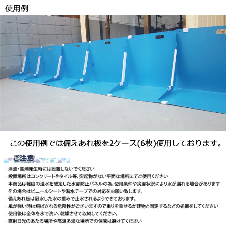 浸水対策用 水害防止パネル 備えあれ板 3枚セット : 金物の鬼