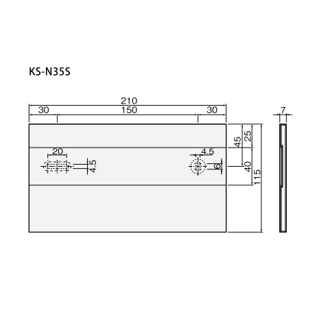 NASTA ナスタ KS-N35S ステンレス室名札 115x210 : 055-n35sn : 金物の