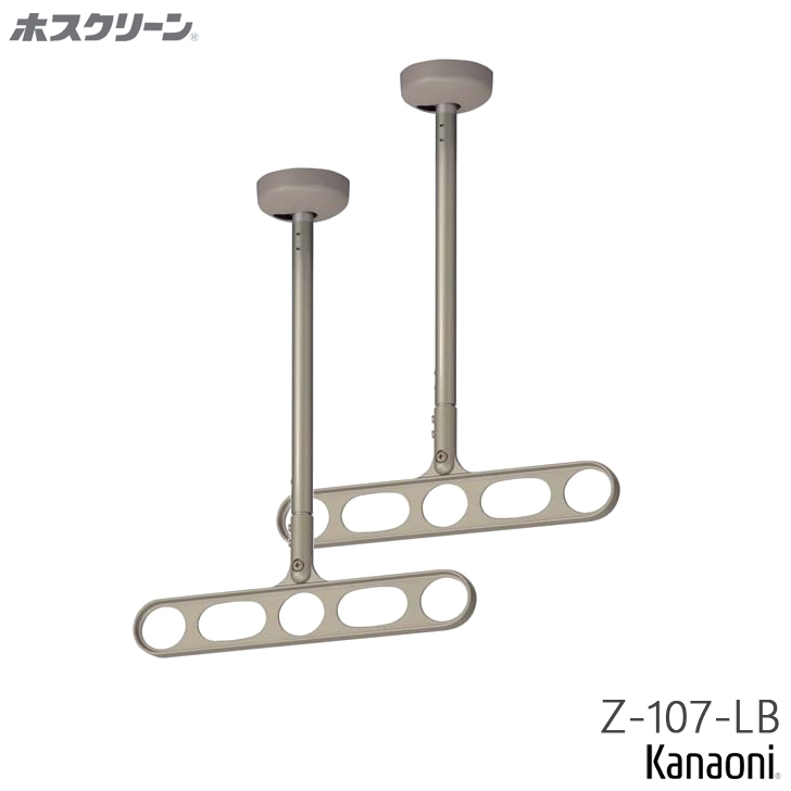 川口技研 ホスクリーン Z-107-LB / DB 木下地用取付パーツ付 軒天用 物干し 屋外用_1
