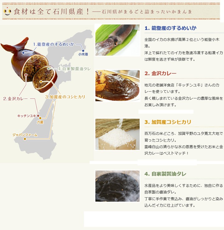 いかめし　金沢カレー　いかまんま　ご当地グルメ