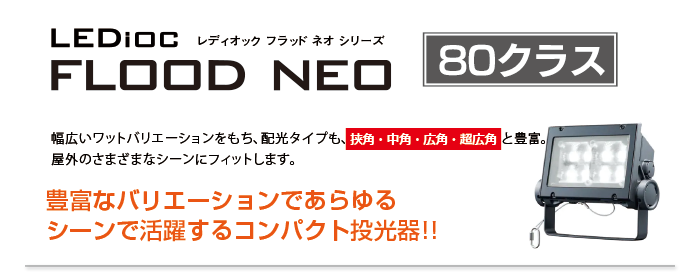 岩崎電気 ECF8040N/LSAN8/W (旧ECF0998L/SAN8/W) LED投光器 レディ