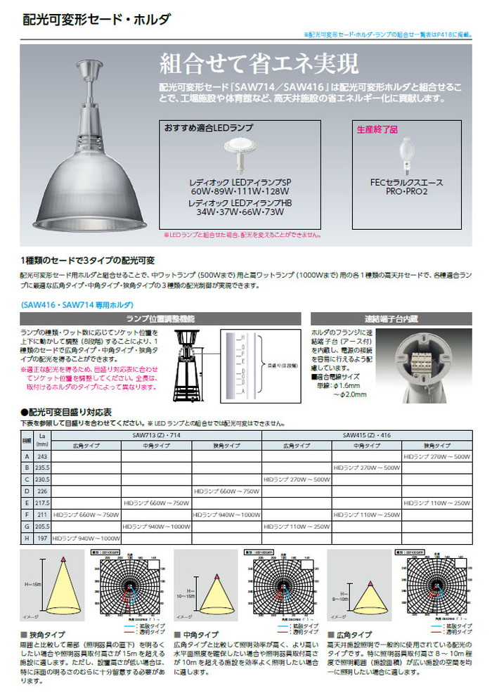 岩崎電気 O39-456C 高天井用照明 高天井用ランプホルダ (E39ソケット